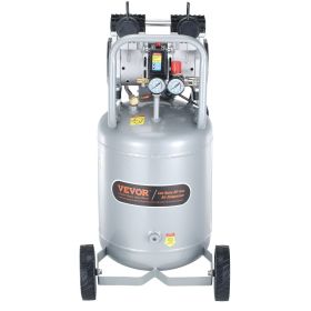 VEVOR 13 Gallon Air Compressor, 2HP 4.6 SCFM@90PSI Oil Free Air Compressor Tank, 66dB Ultra-Quiet Compressor for Tire Inflation, Auto Repair