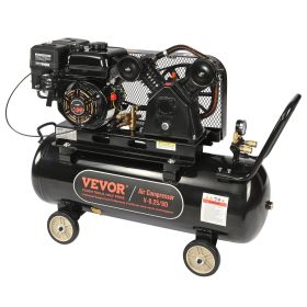 VEVOR 7HP Gas Powered Air Compressor, 21 Gallon Horizontal Air Compressor Tank