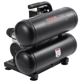 VEVOR Air Compressor Compact Portable Oil Free Compressor 4.6 Gallon 90 PSI