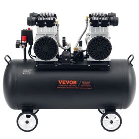 VEVOR Air Compressor Compact Portable Oil Free Compressor 20 Gallon 90 PSI
