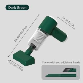 Rechargeable Bed Pillow Sofa Uv Led Wireless Handheld Mites Vacuum Cleaner Anti Remove Dust Mite Controllers (Color: Green, Style: 7.4V (4000Pa))
