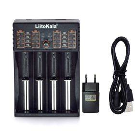 Lii-PD4 Lii-PD2 Lii-402 Lii202 Lii100 18650 Charger Universal Smart Charger for 26650 18650 21700 18500 AA AAA battery (Color: Lii-402 full set, Socket Standard: US)